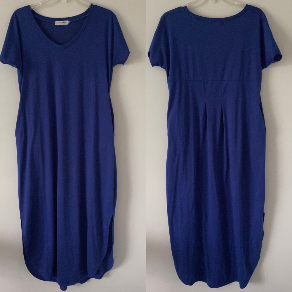 Maxi shirt dress with side slits - Picture 1 of 2